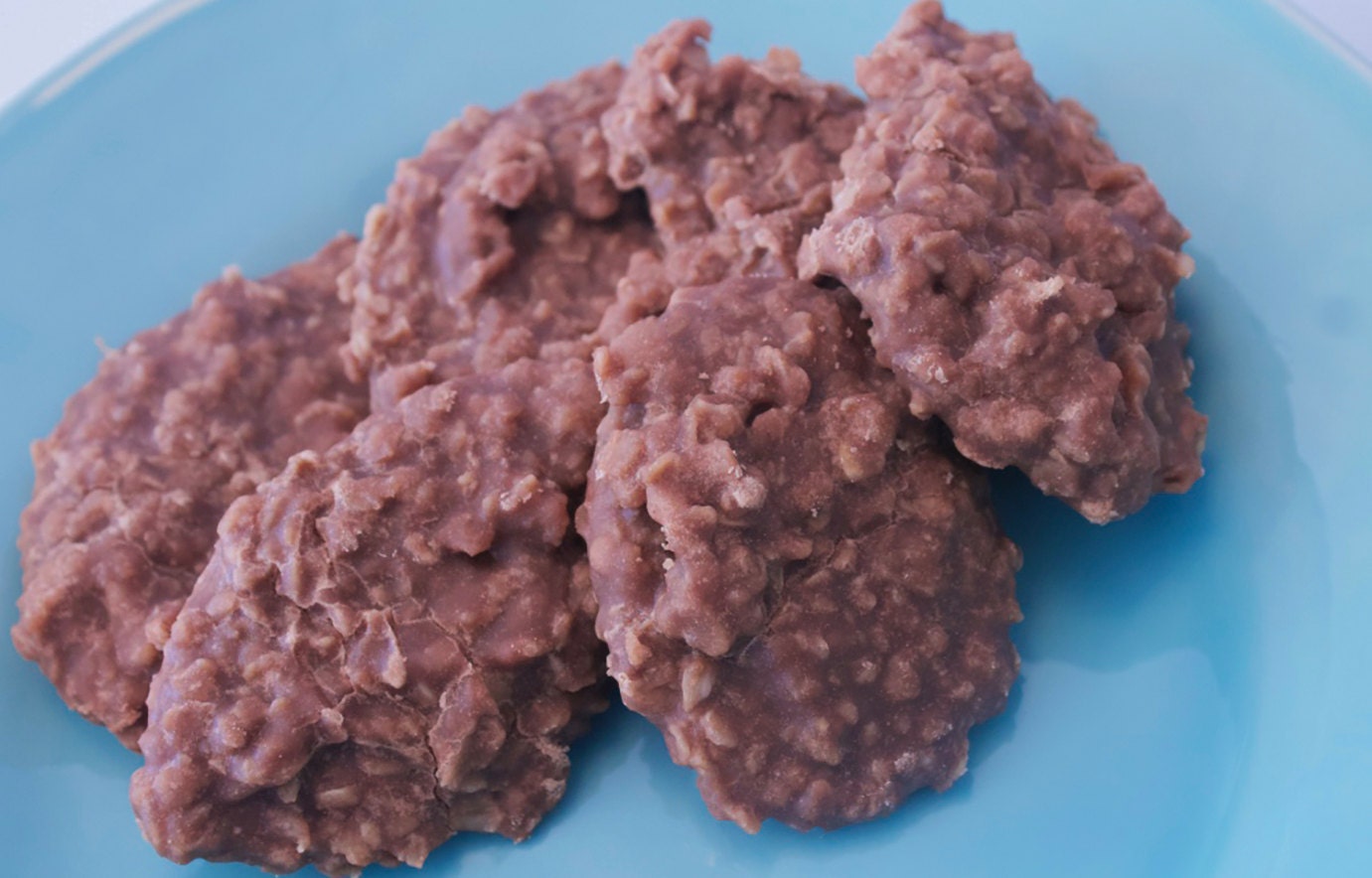 No Bake Chocolate Oatmeal Cookies 16 each, Chunky Oatmeal Cookies, No Bake Dessert