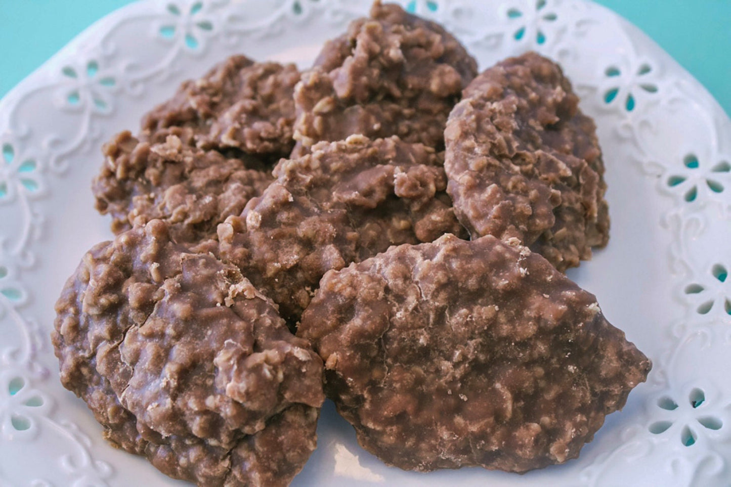 No Bake Chocolate Oatmeal Cookies 16 each, Chunky Oatmeal Cookies, No Bake Dessert