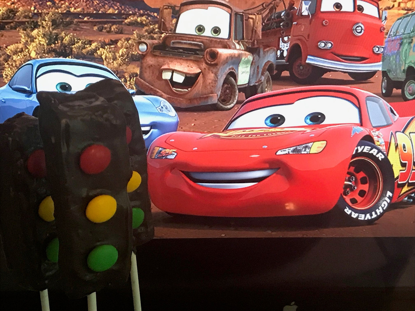 Disney Cars Birthday Treats - Cars Traffic Light Rice Krispies - Cars Birthday Party Treats - Cars Party Favors