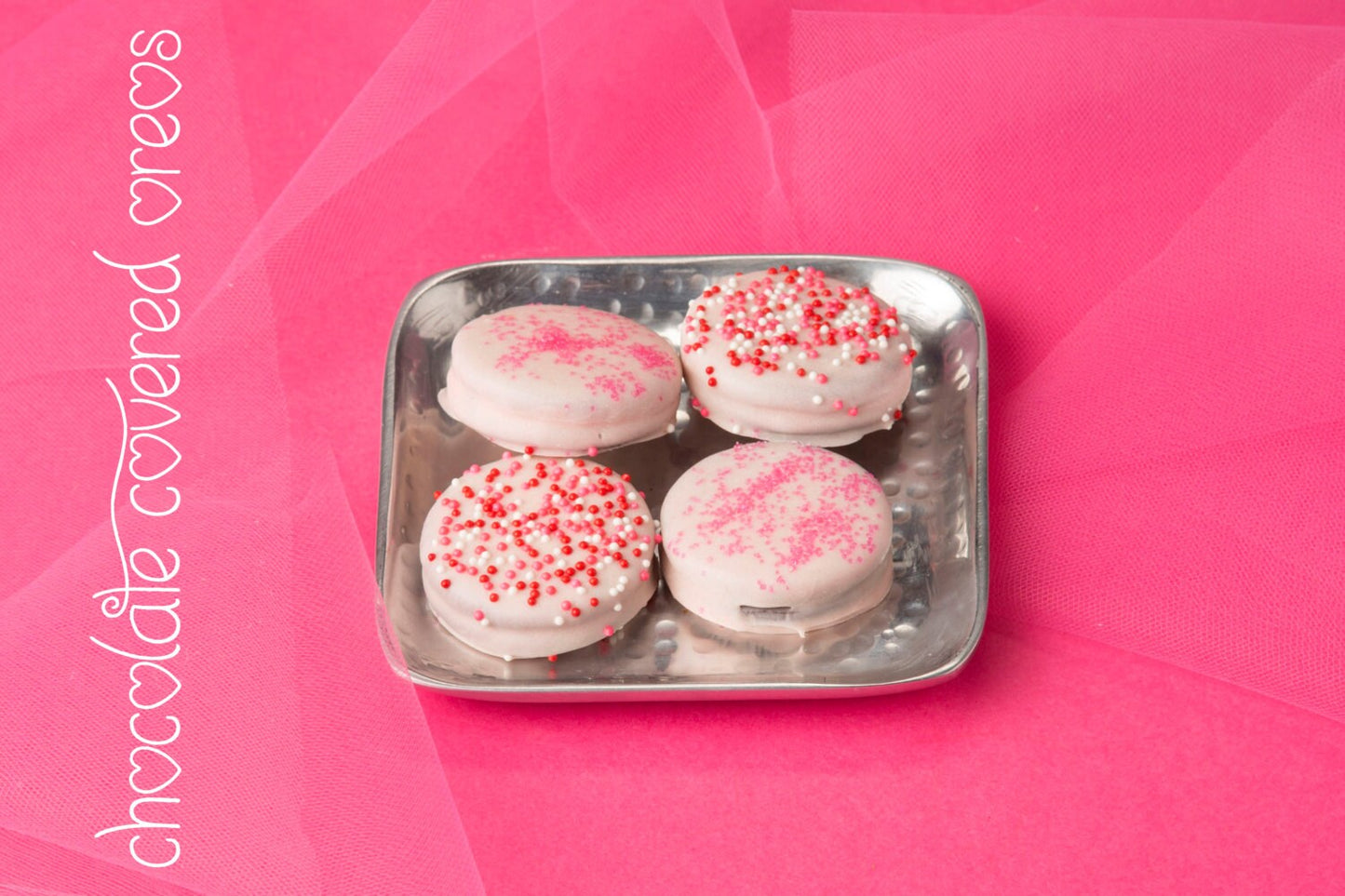 Valentines Chocolate Covered Sandwich Cookies – 1 Dozen – Cookies Come Packaged as a Valentine’s Gift