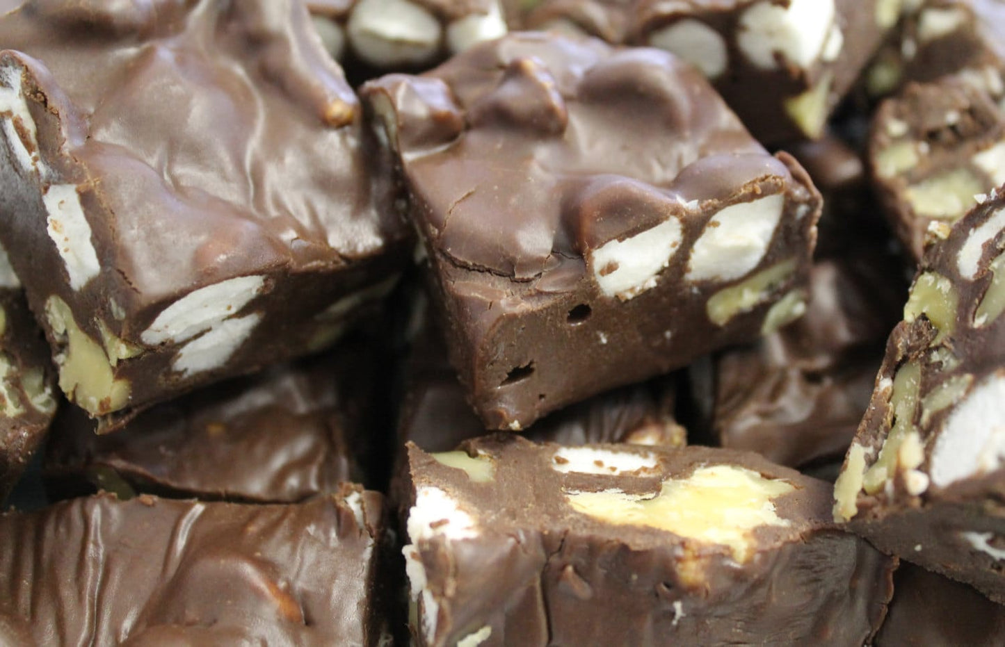 World Famous Rocky Road Fudge, Gourmet Chocolate Marshmallow Fudge, Custom Desserts, Fudge by the Pound