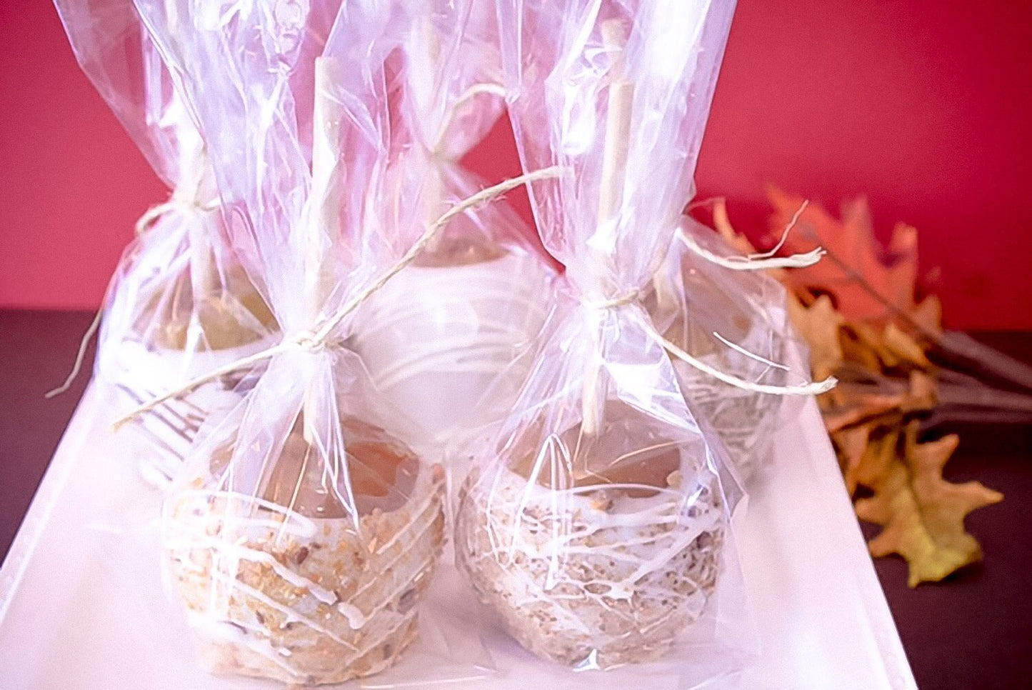 Chocolate Covered Caramel Apples in Milk or White Chocolate