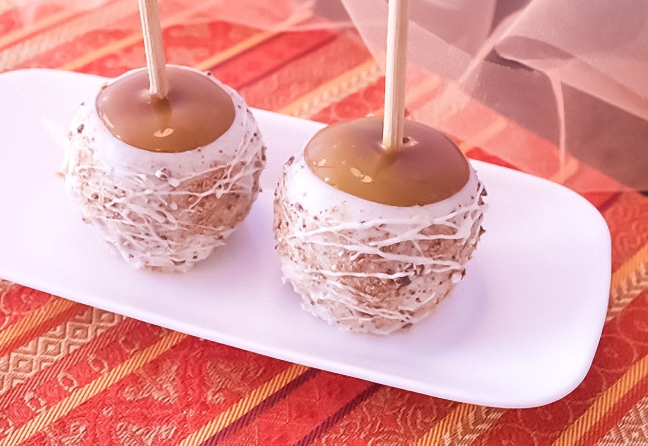 Chocolate Covered Caramel Apples in Milk or White Chocolate