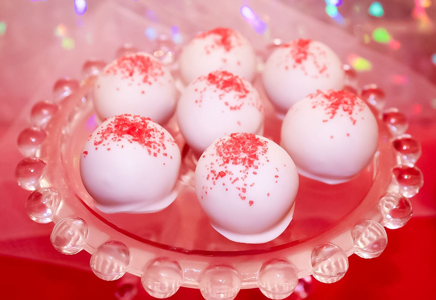 Red Velvet Cake Truffles, White Chocolate Cake Balls, Red Velvet Desserts