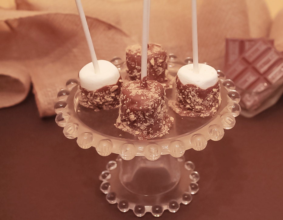 Chocolate Covered Smores Marshmallow Pops – 1 Dozen