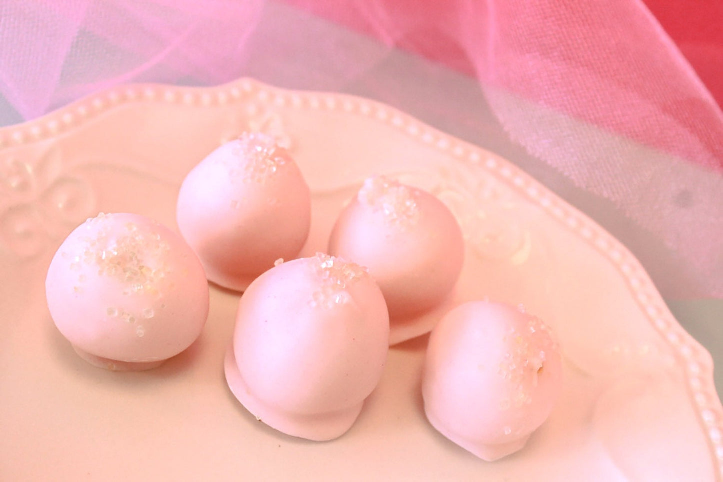 Pink Lemonade Cake Bites - Pink Lemonade Cake Balls