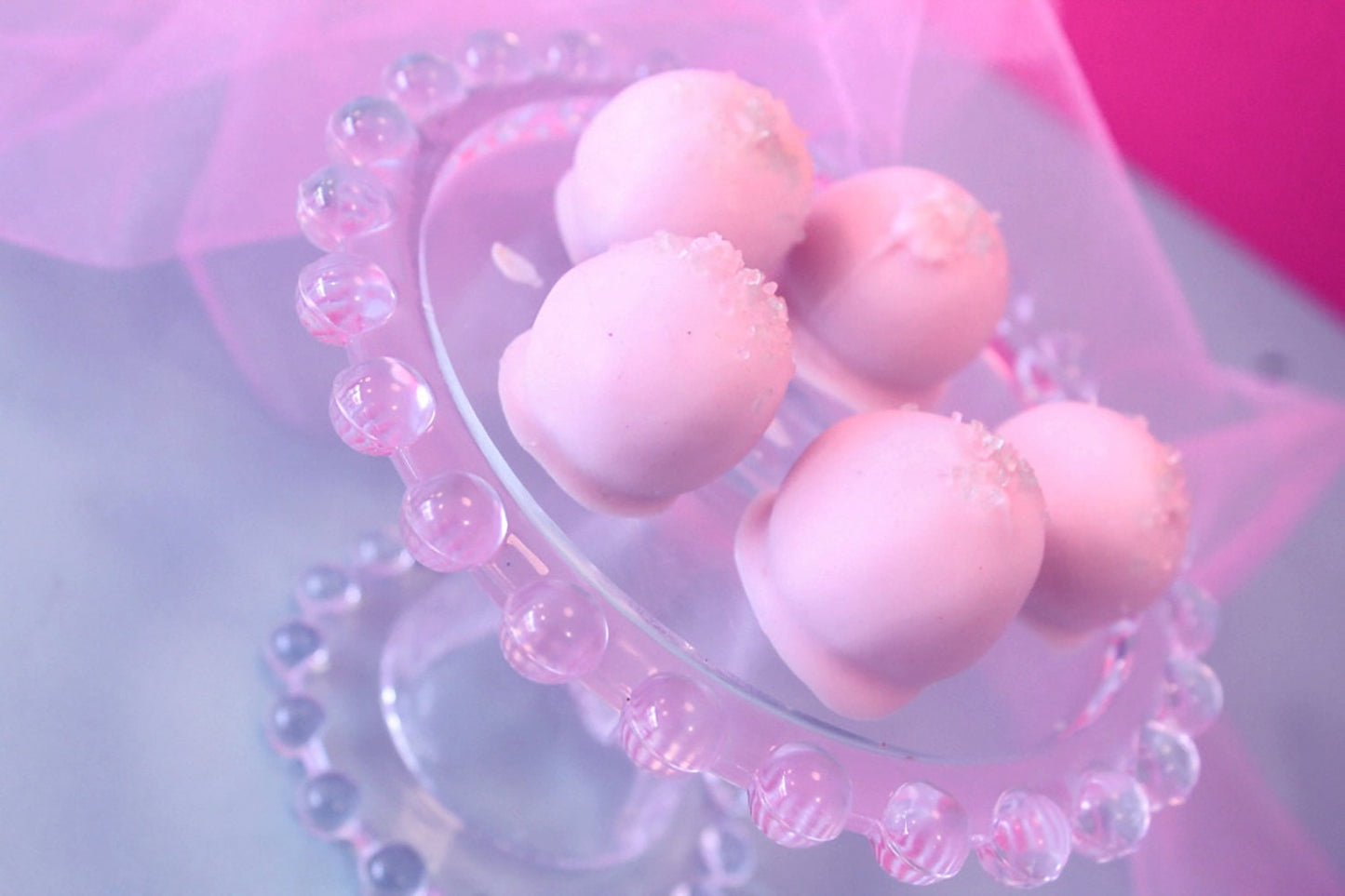 Pink Lemonade Cake Bites - Pink Lemonade Cake Balls
