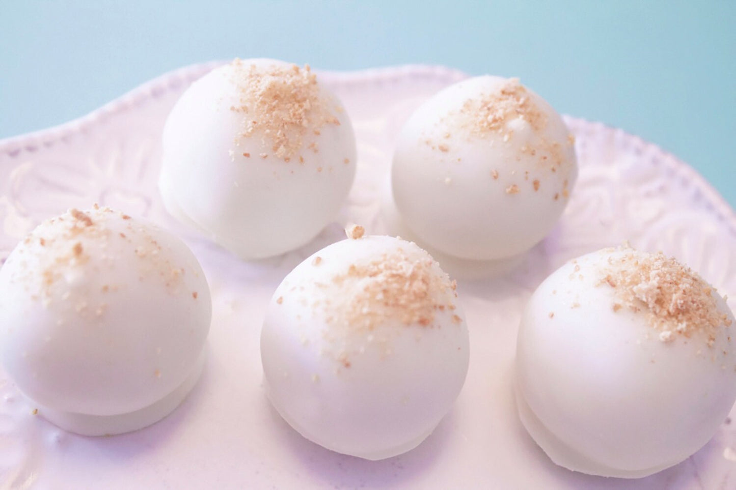 Key Lime Truffles, White Chocolate Covered Cake Balls, Summer Desserts
