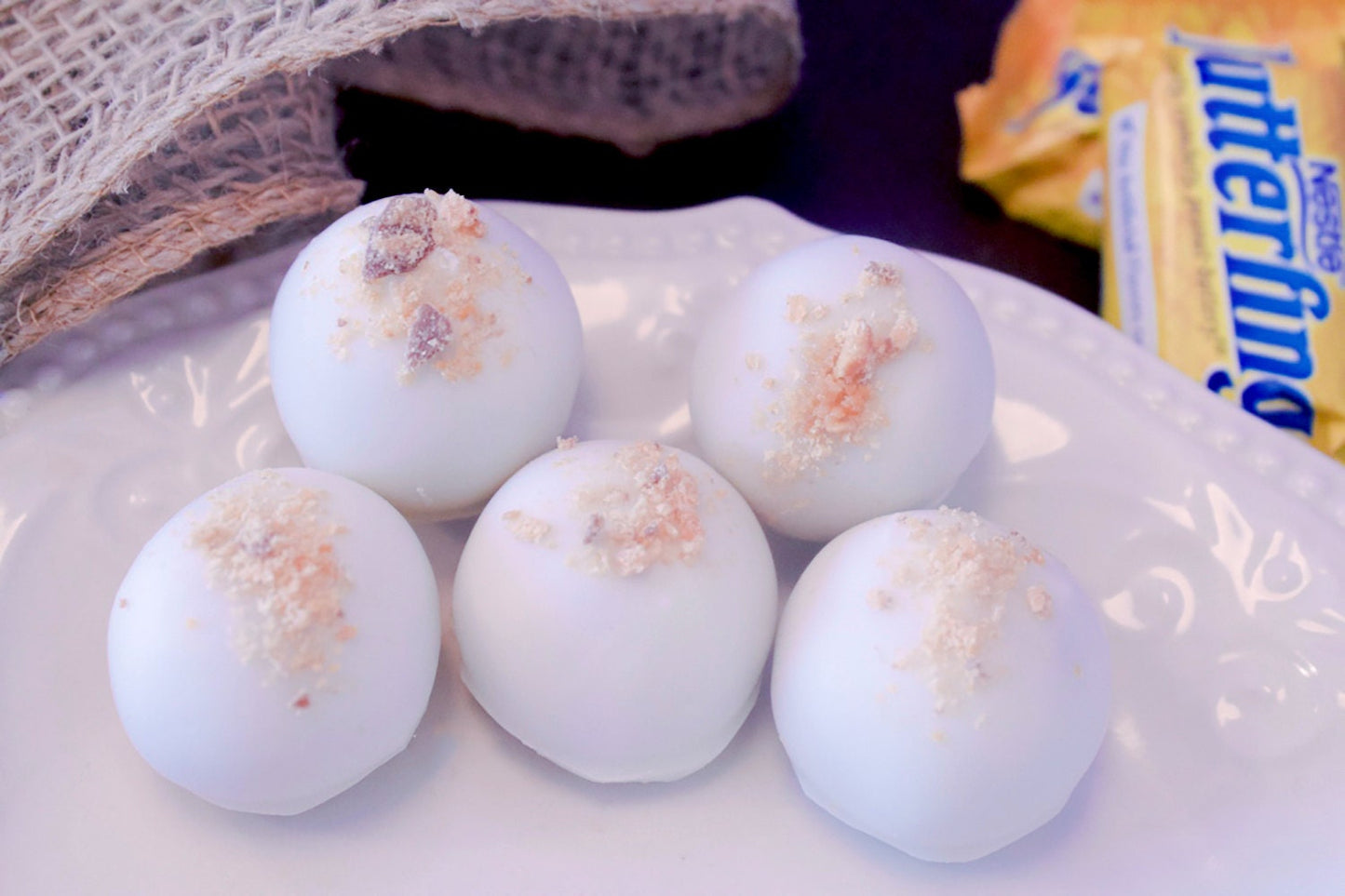 Butterfinger Cake Bites, Candy Bar Dessert, Custom Cake Balls