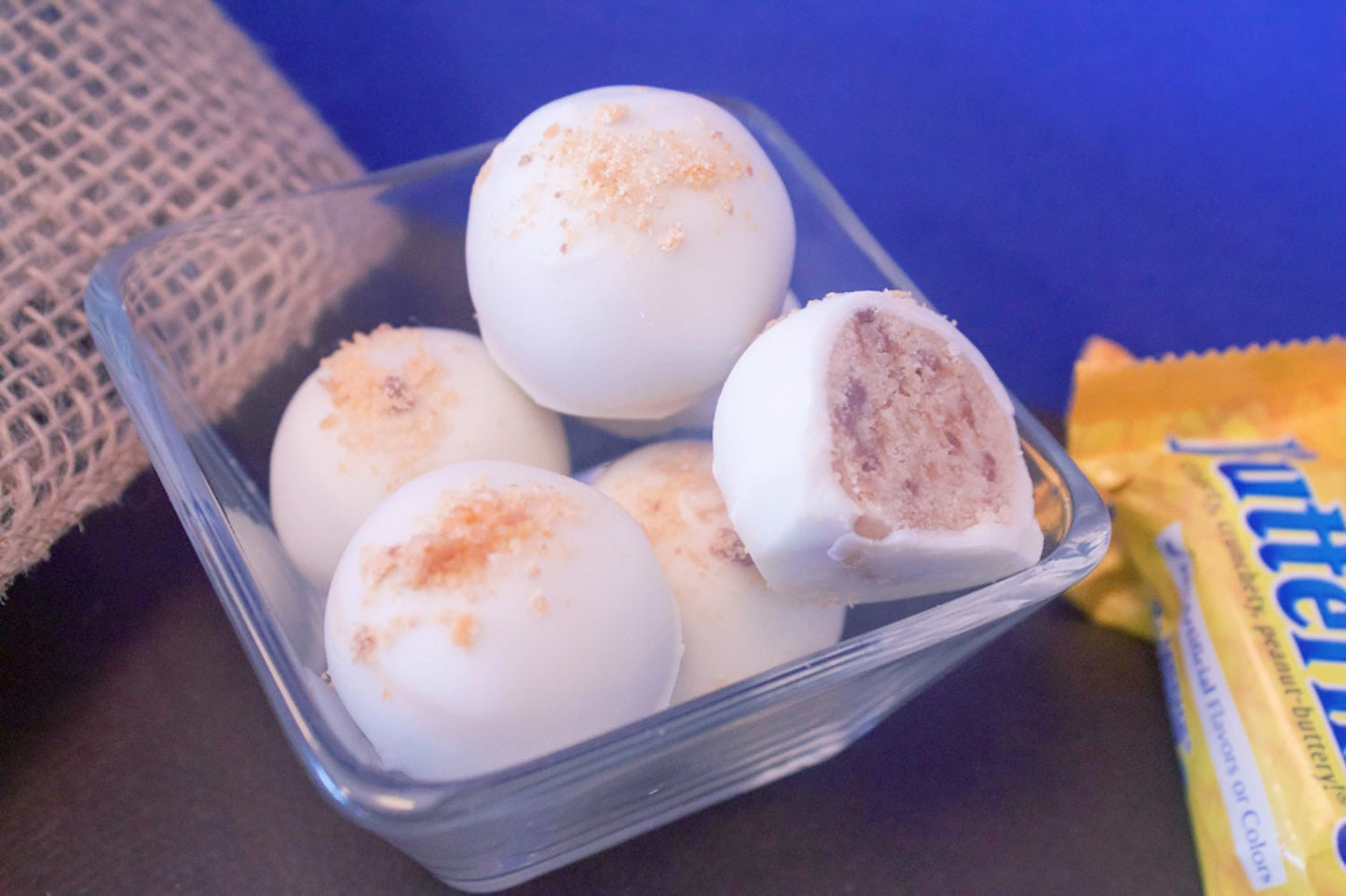 Butterfinger Cake Bites, Candy Bar Dessert, Custom Cake Balls