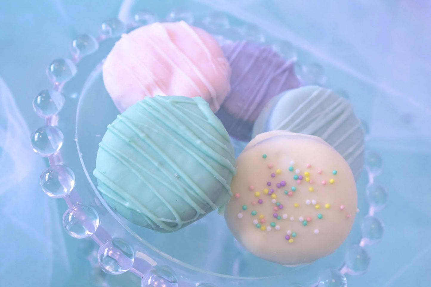 Pastel Sandwich Cookie - Easter Chocolate Covered Sandwich Cookies- Spring Party Treat -1 Dozen