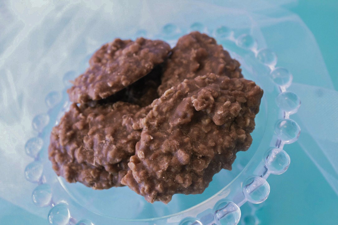 No Bake Chocolate Oatmeal Cookies 16 each, Chunky Oatmeal Cookies, No Bake Dessert