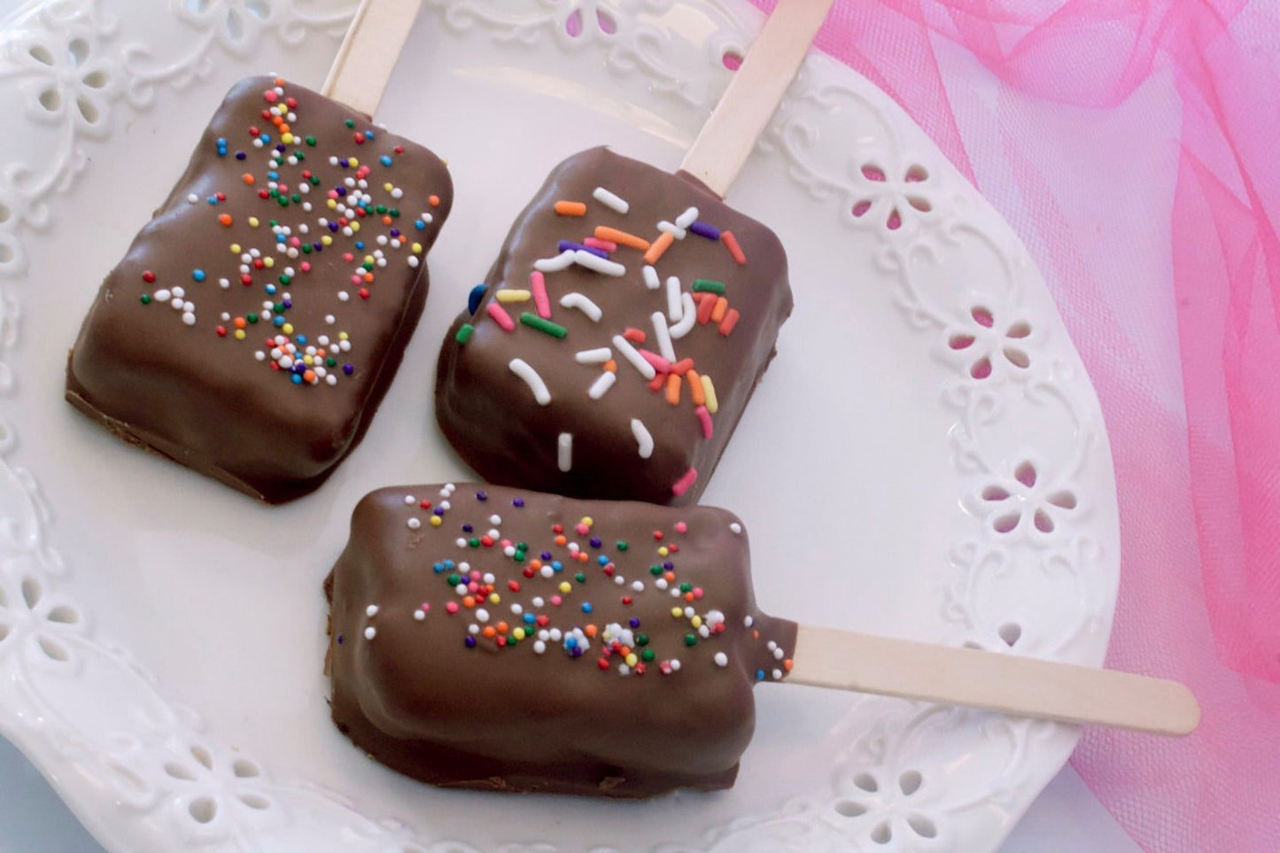 Brownie On A Stick - 1 dozen - Chocolate Treat - Brownie Pop - Confetti Brownie - Party Favors