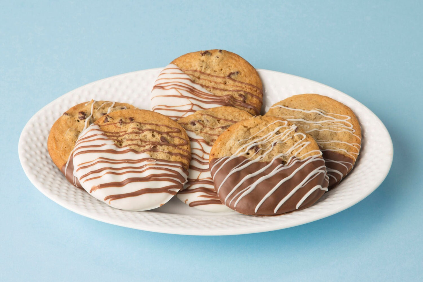 Chocolate Dipped Chocolate Chip Cookies – 1 Dozen