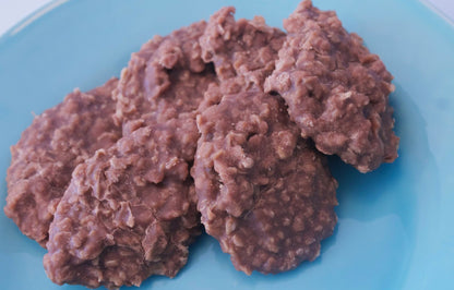 No Bake Chocolate Oatmeal Cookies 16 each, Chunky Oatmeal Cookies, No Bake Dessert