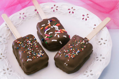 Brownie On A Stick - 1 dozen - Chocolate Treat - Brownie Pop - Confetti Brownie - Party Favors