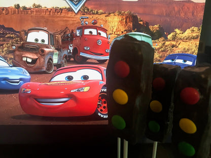 Disney Cars Birthday Treats - Cars Traffic Light Rice Krispies - Cars Birthday Party Treats - Cars Party Favors