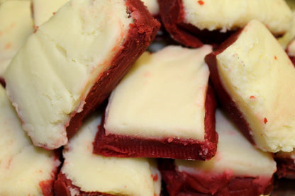 Homemade Red Velvet Fudge,  Old-Fashioned Fudge, Southern Desserts, Fudge by the Pound