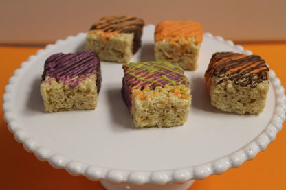 Halloween Chocolate Covered Mini Rice Krispies - 2 Dozen