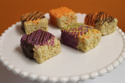 Halloween Chocolate Covered Mini Rice Krispies - 2 Dozen