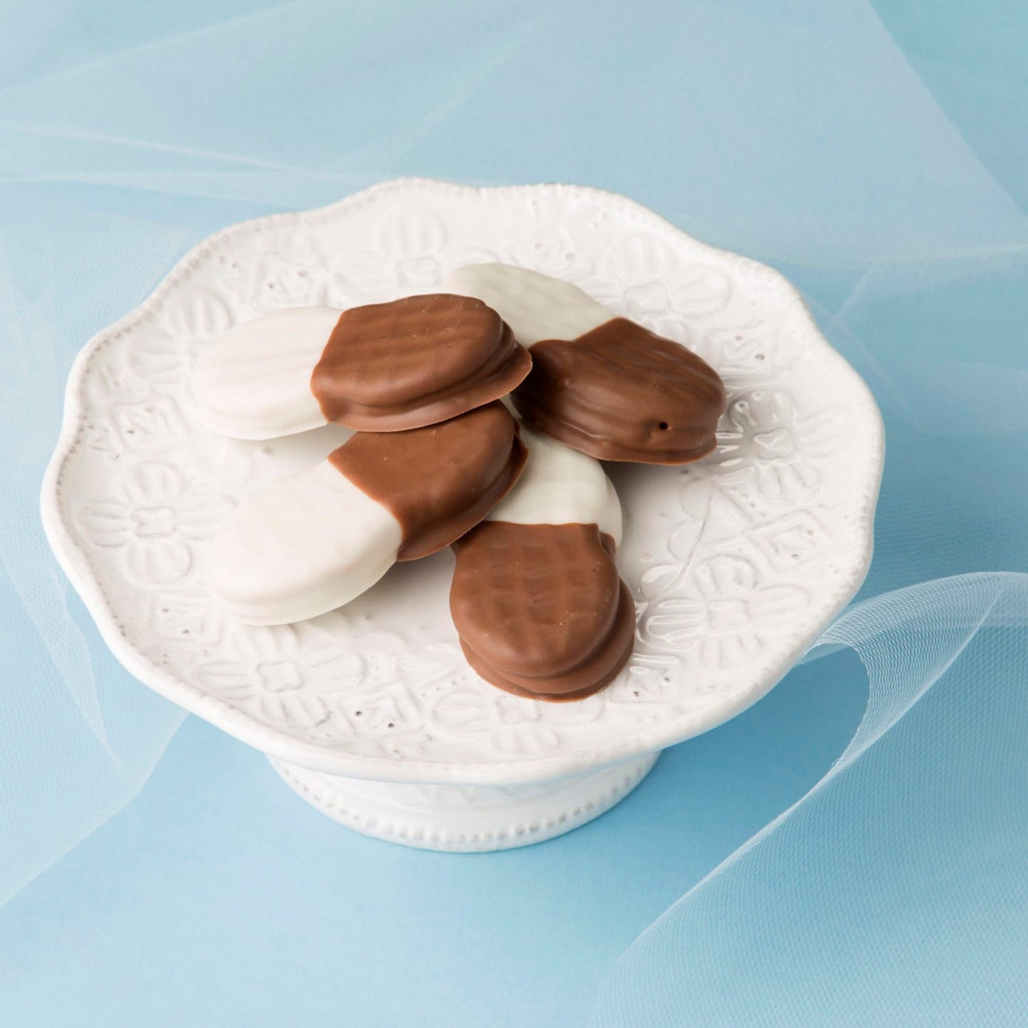 Chocolate Covered Nutter Butter Cookies, Decorated Cookies, Baby Shower Dessert