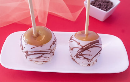 Chocolate Covered Caramel Apples in Milk or White Chocolate