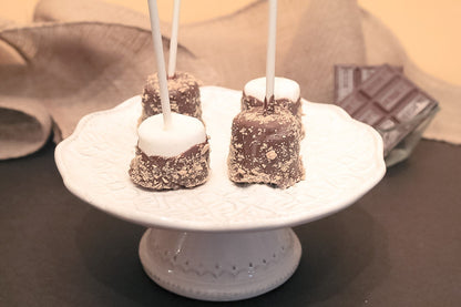 Chocolate Covered Smores Marshmallow Pops – 1 Dozen