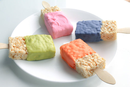 Chocolate Covered Rice Krispie Paint Brush Treats – 1 Dozen – Krispie Treat Pops Perfect for Kids Party Favors