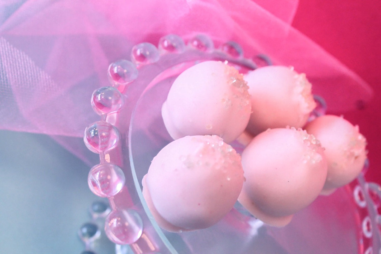 Pink Lemonade Cake Bites - Pink Lemonade Cake Balls