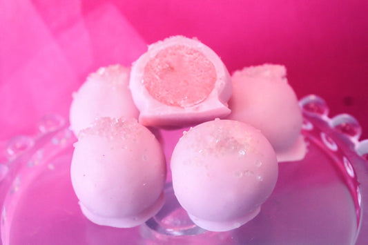 Pink Lemonade Cake Bites - Pink Lemonade Cake Balls