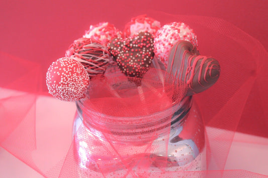 Chocolate Covered Valentine Cake Pops – Assorted Flavors – 1 Dozen