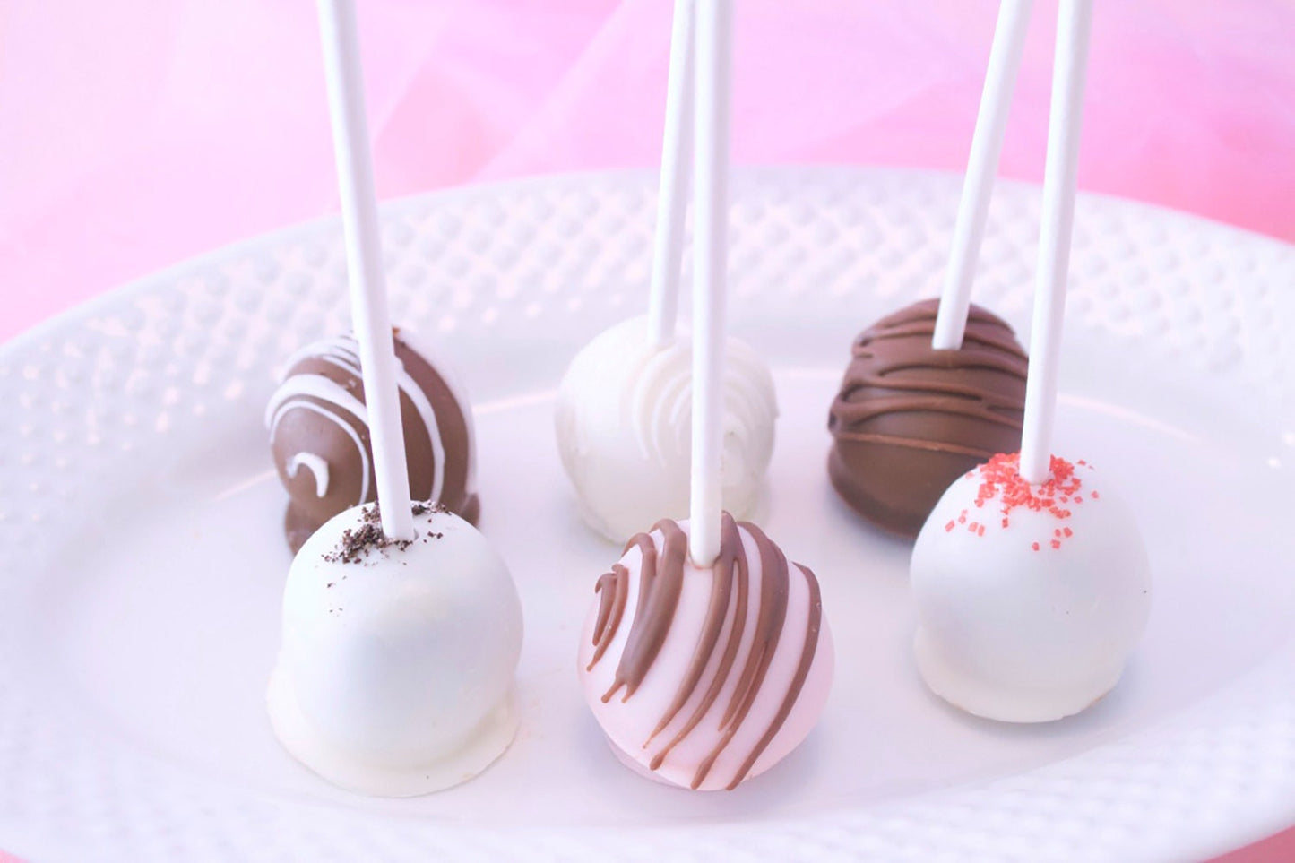 Assorted Cake Pops, Birthday Party Cake Pops, Chocolate Dipped Cake Pops, Treats on a stick, Edible Party Favors - 1 dozen
