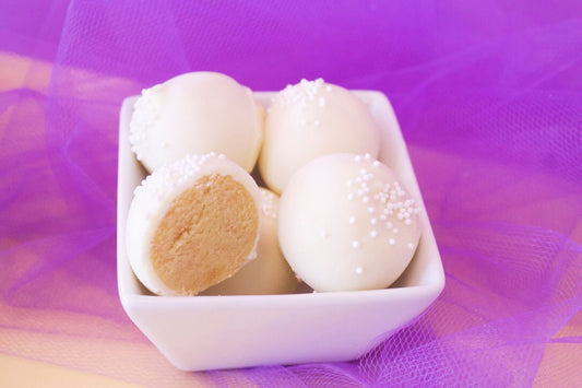 Lemon Cake Balls, Chocolate Dipped Lemon Cake Pops, Edible Party Favors