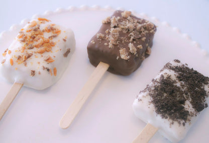 Chocolate Dipped Rice Krispies Treats, Rice Krispies Treats on a Stick, Novelty Dessert