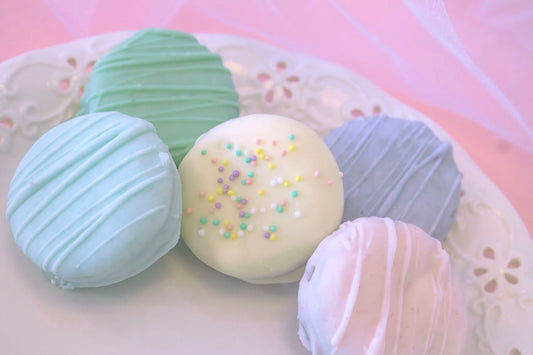 Pastel Sandwich Cookie - Easter Chocolate Covered Sandwich Cookies- Spring Party Treat -1 Dozen