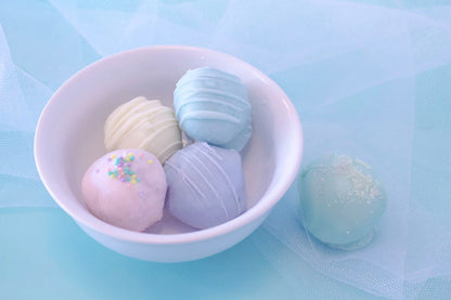 Assorted Cake Balls, One Dozen Chocolate Dipped Spring Cake Balls